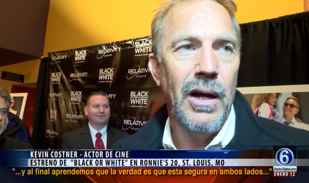 Kevin Kostner at a Film Premiere in St. Louis. InSpanish Media 